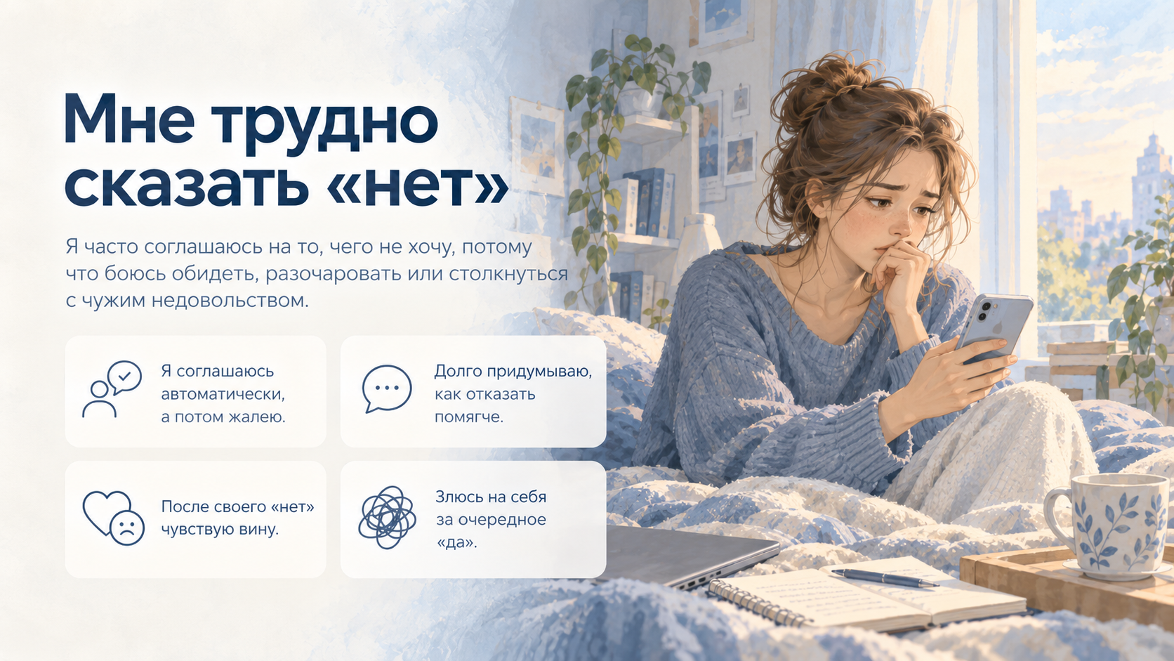 Мне трудно сказать «нет»