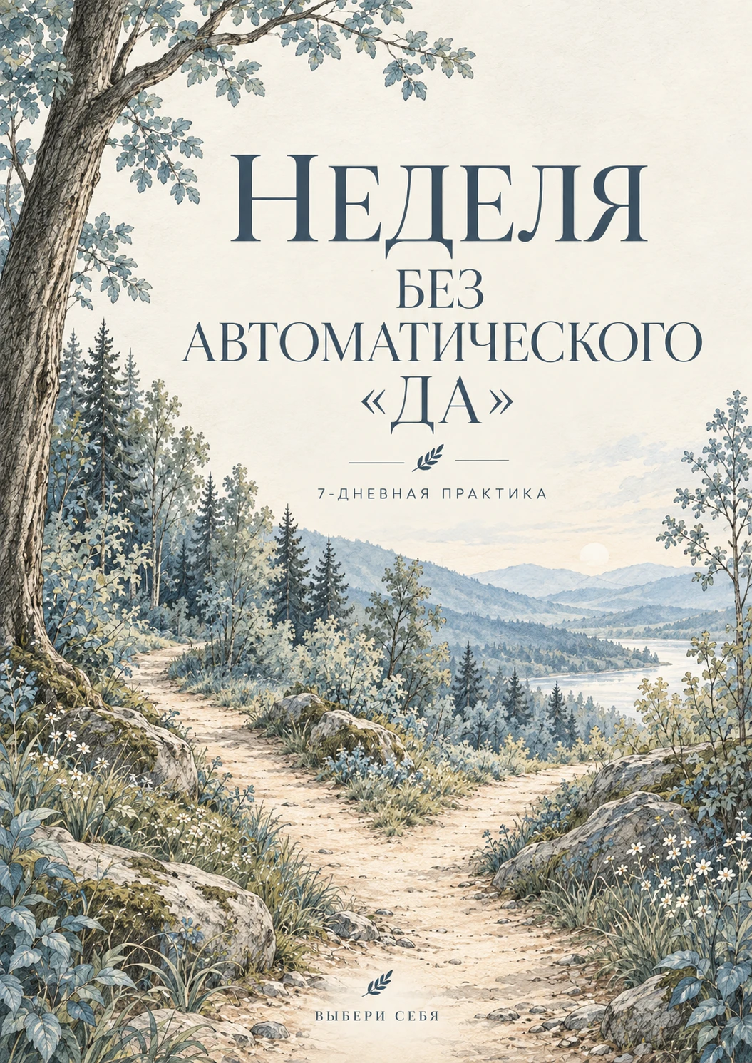 Обложка «Неделя без автоматического «да»»