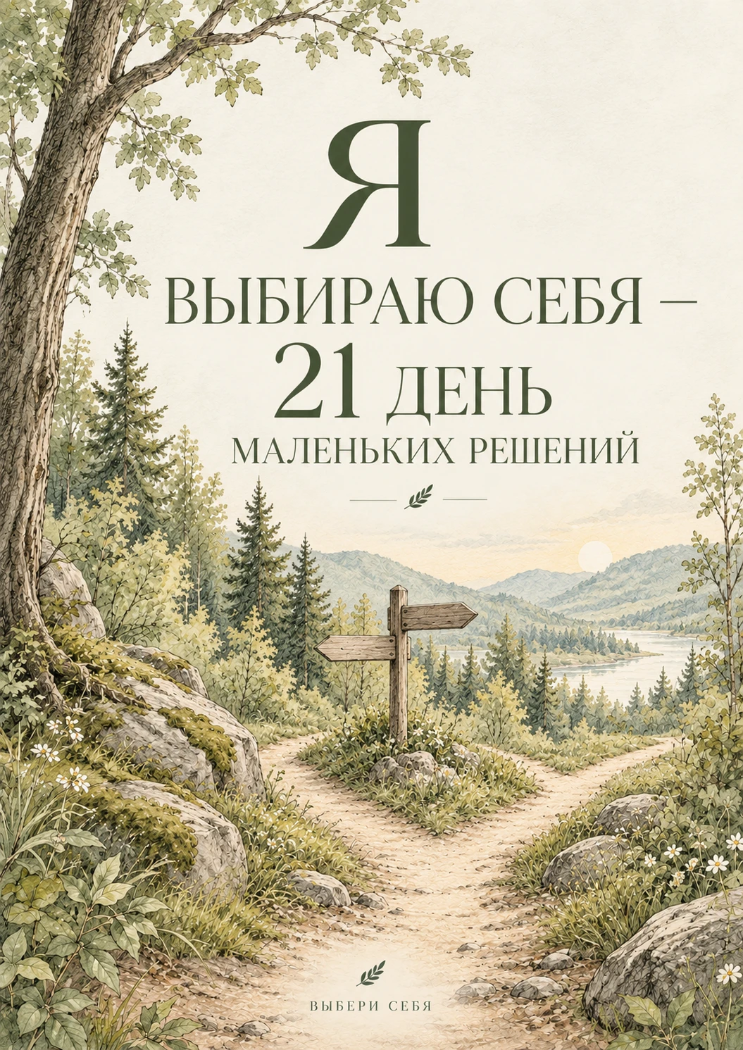 Обложка «Я выбираю себя — 21 день маленьких решений»
